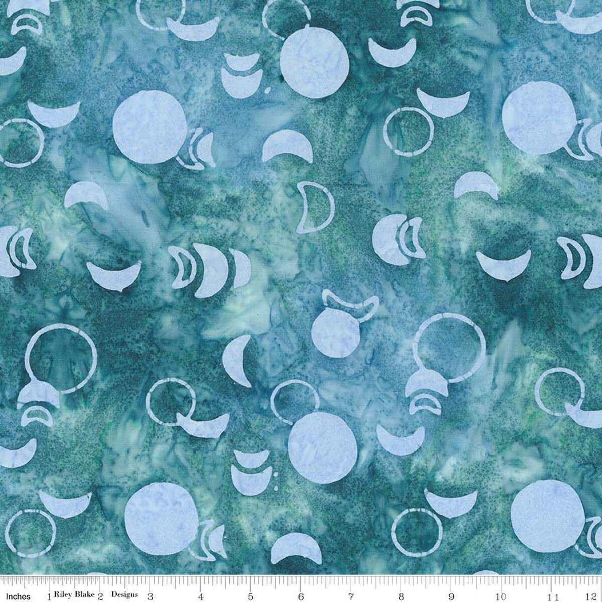 Batiks Stellar BT23870-301 Blue Calm Fran Gulick Riley Blake Half Yard