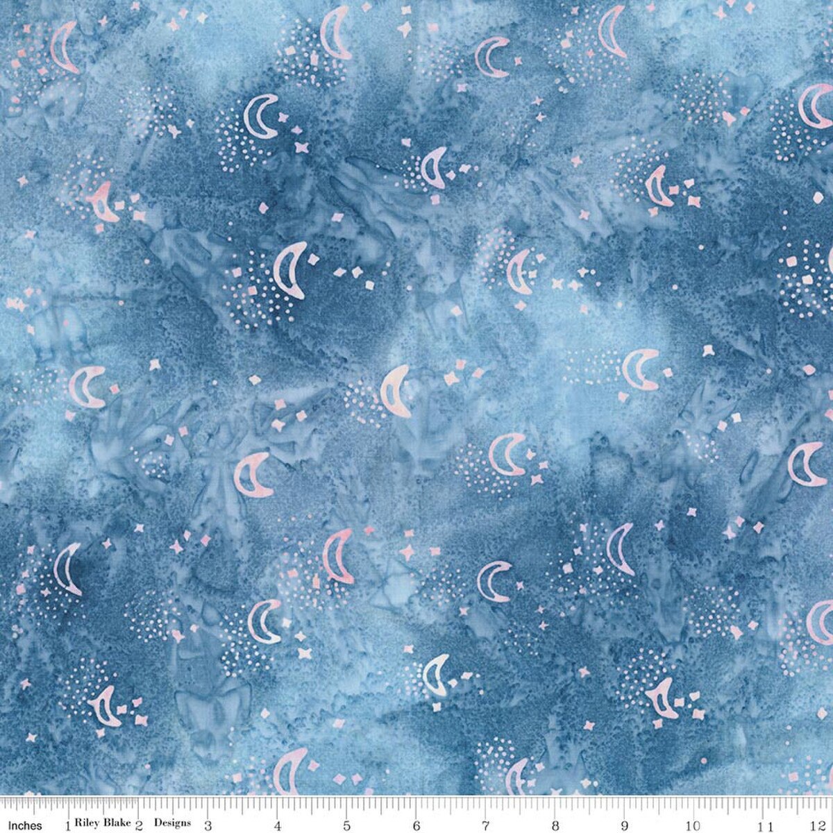 Batiks Stellar BT23872-293 Blueprint Matte Fran Gulick Riley Blake Half Yard