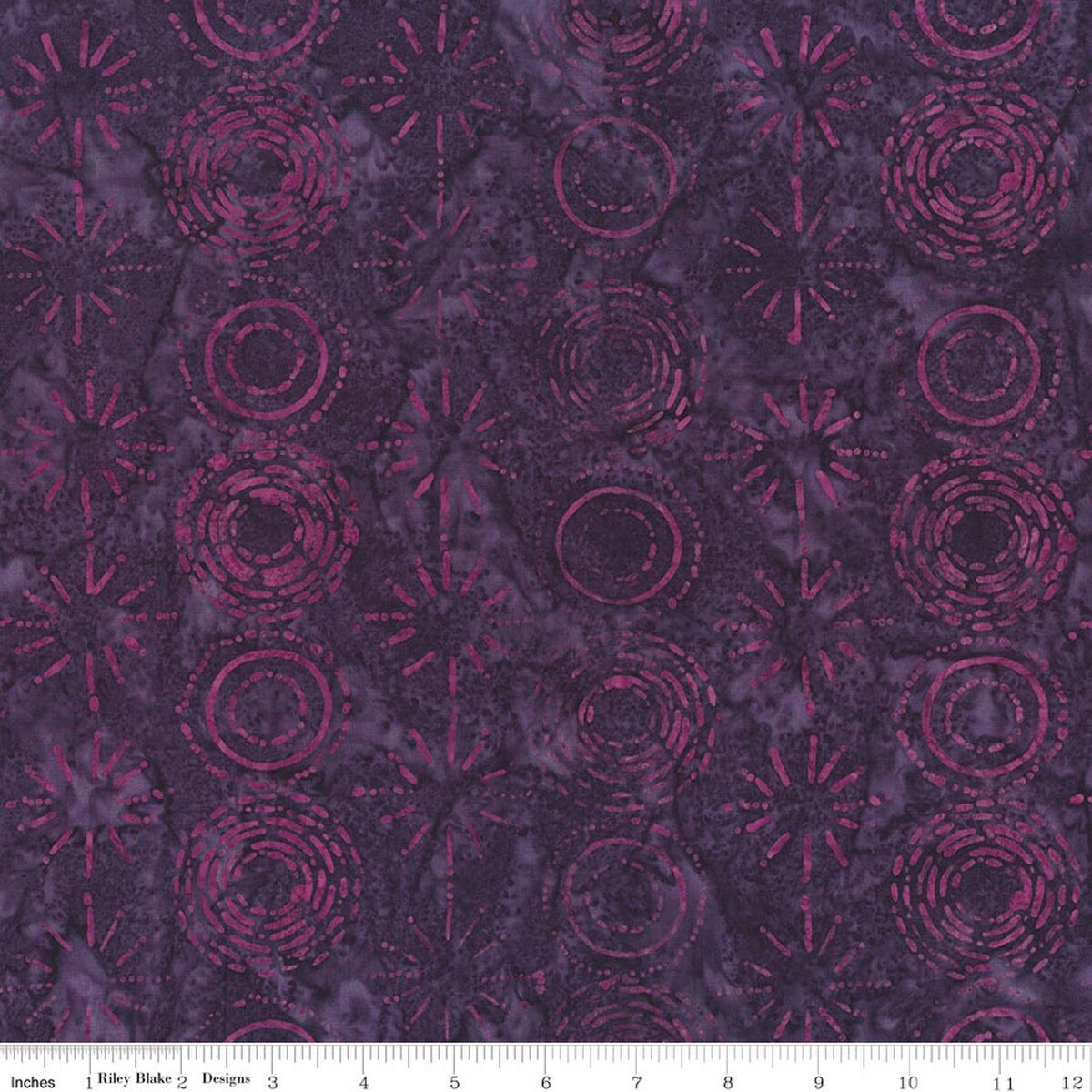 Batiks Stellar BT23874-177 Dusty Periwinkle Fran Gulick Riley Blake Half Yard