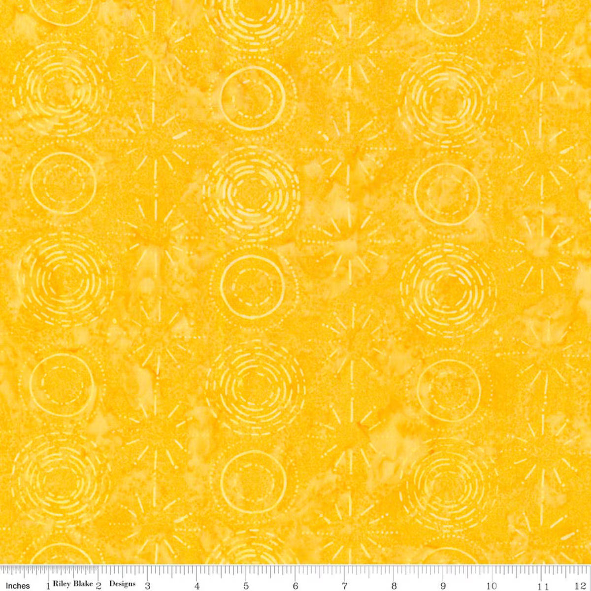 Batiks Stellar BT23874-252 Canary Fran Gulick Riley Blake Half Yard