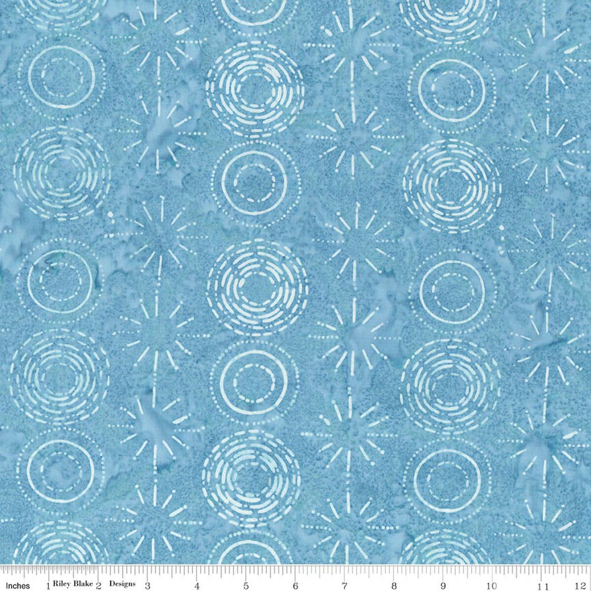 Batiks Stellar BT23874-293 Blueprint Matte Fran Gulick Riley Blake Half Yard