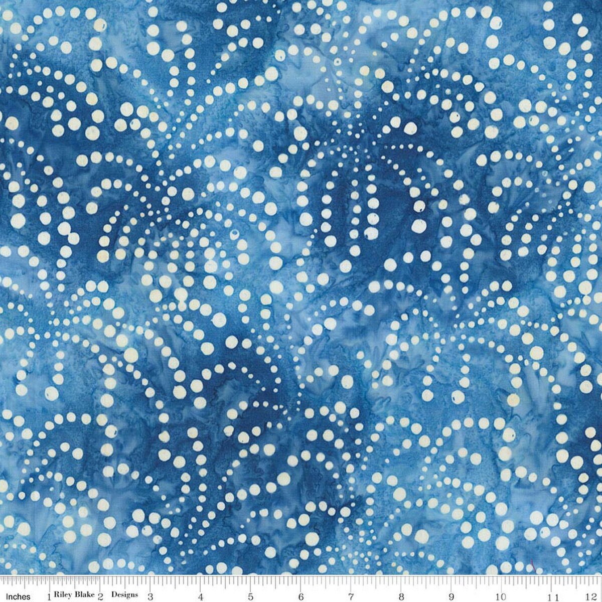 Batiks Spark of Celebration Liberty BT23910-295 Lapis Riley Blake Half Yard