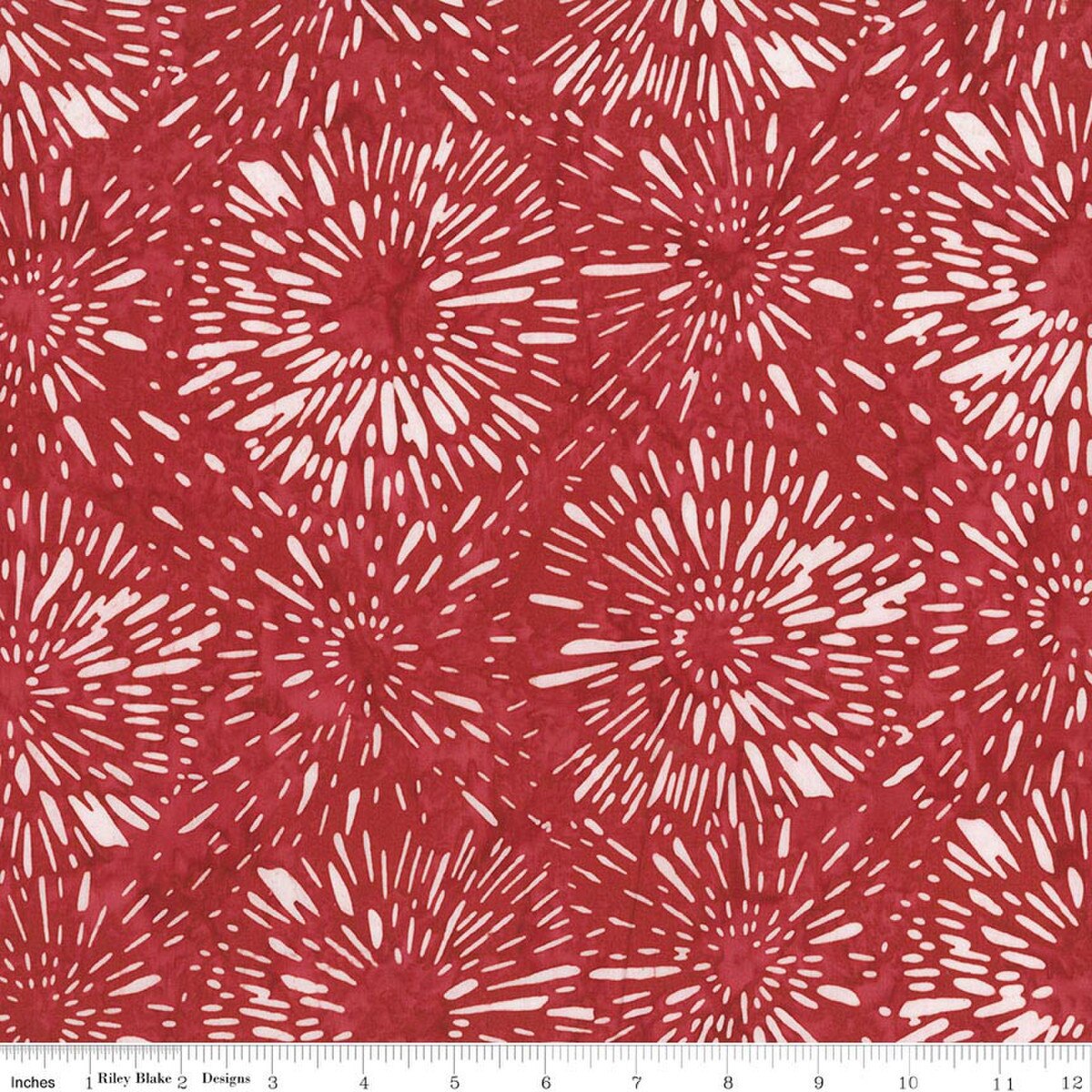 Batiks Spark of Celebration Liberty BT23912-210 Soft Red Riley Blake Half Yard
