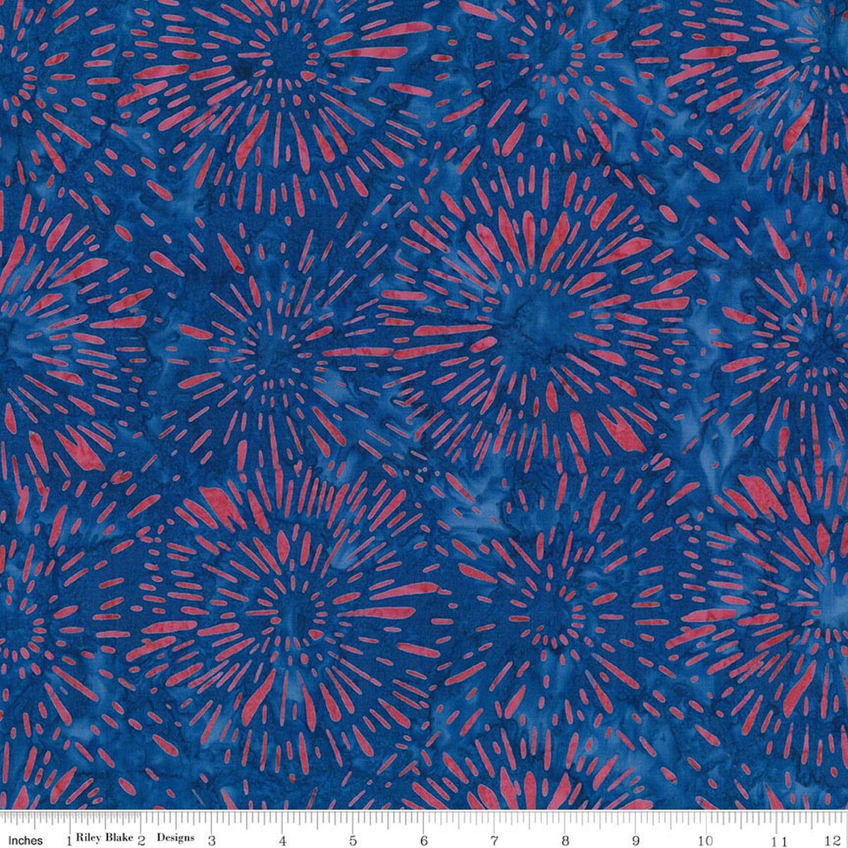 Batiks Spark of Celebration Liberty BT23912-295 Lapis Riley Blake Half Yard