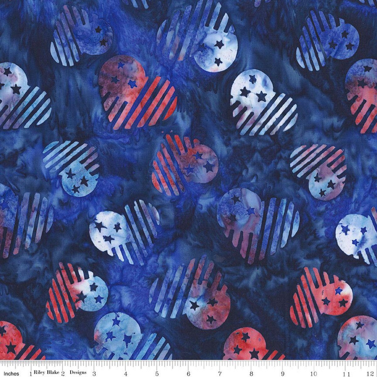 Batiks Spark of Celebration Liberty BT23914-698 Storm Riley Blake Half Yard