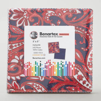 Paradise Park Favorites 5" X 5" Squares Benartex