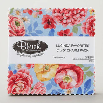 Lucinda Favorites 5" Squares Charm Pack Blank Quilting