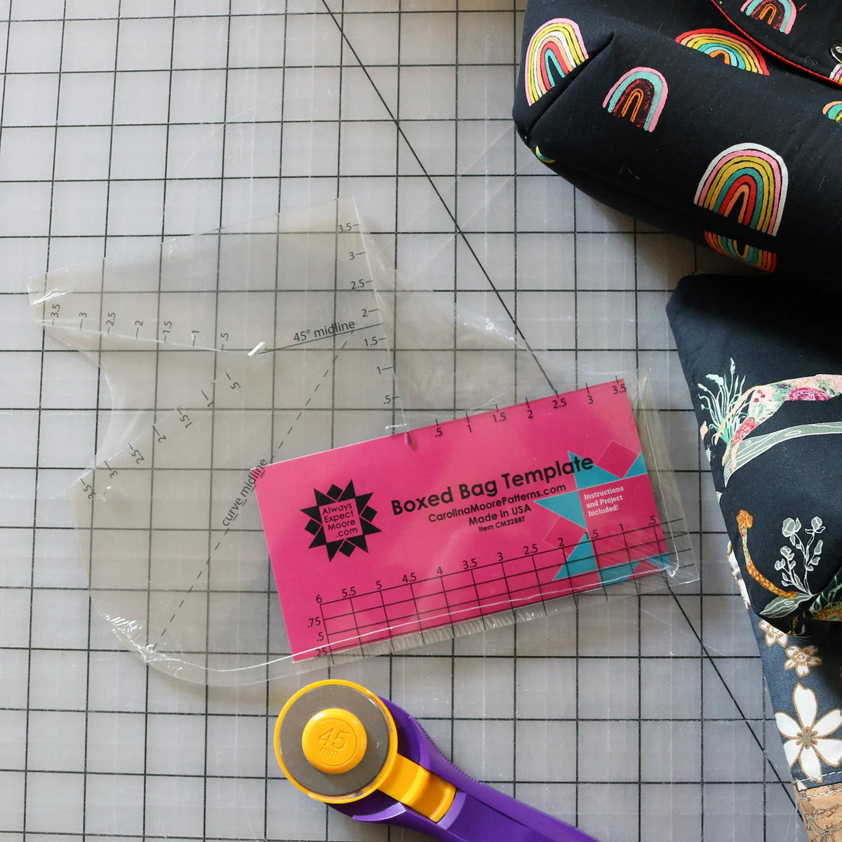 Carolina Moore Boxed Bag Template # CM22BBT