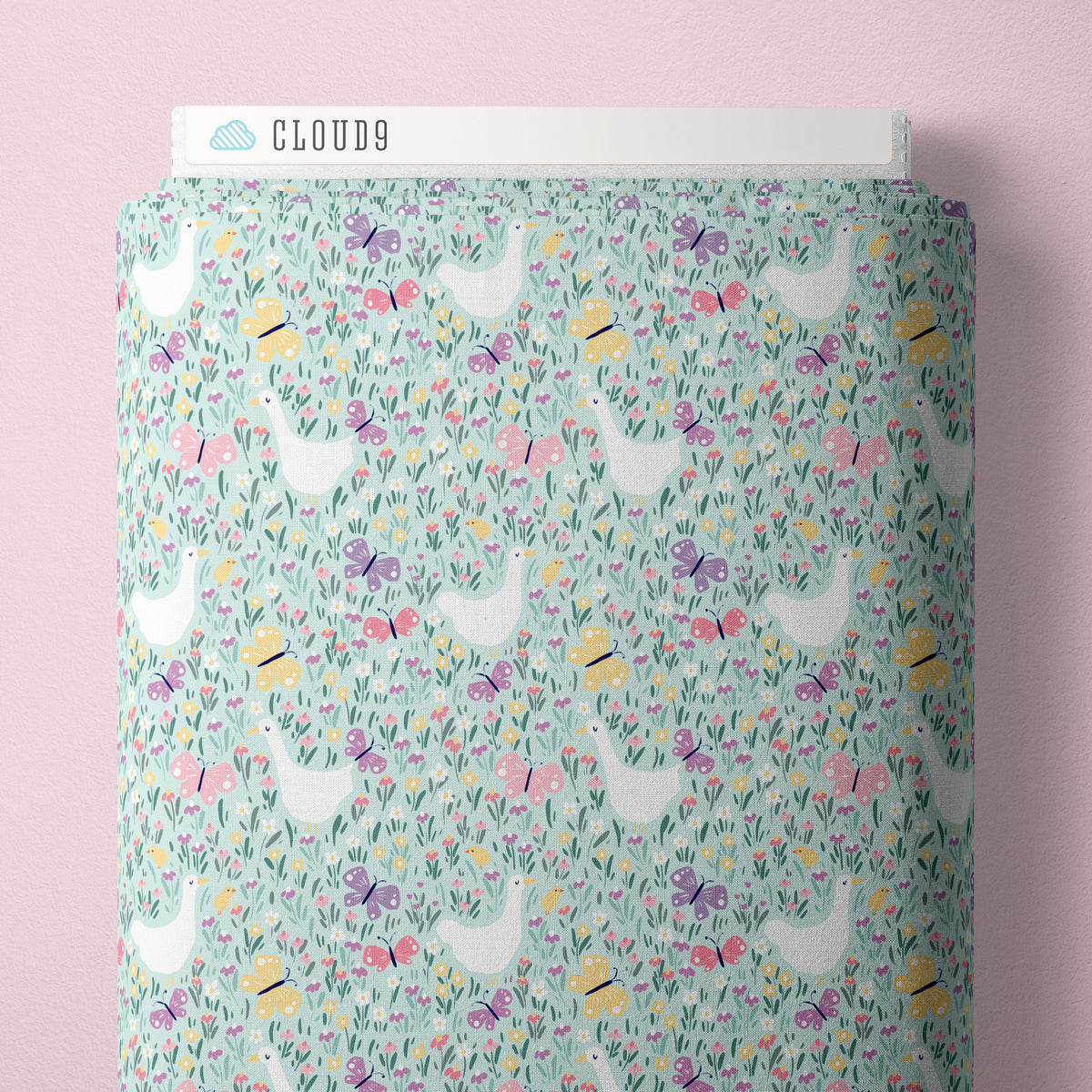 Bunny Blossoms Geese and Butterflies 228426 Cloud9 Half Yard