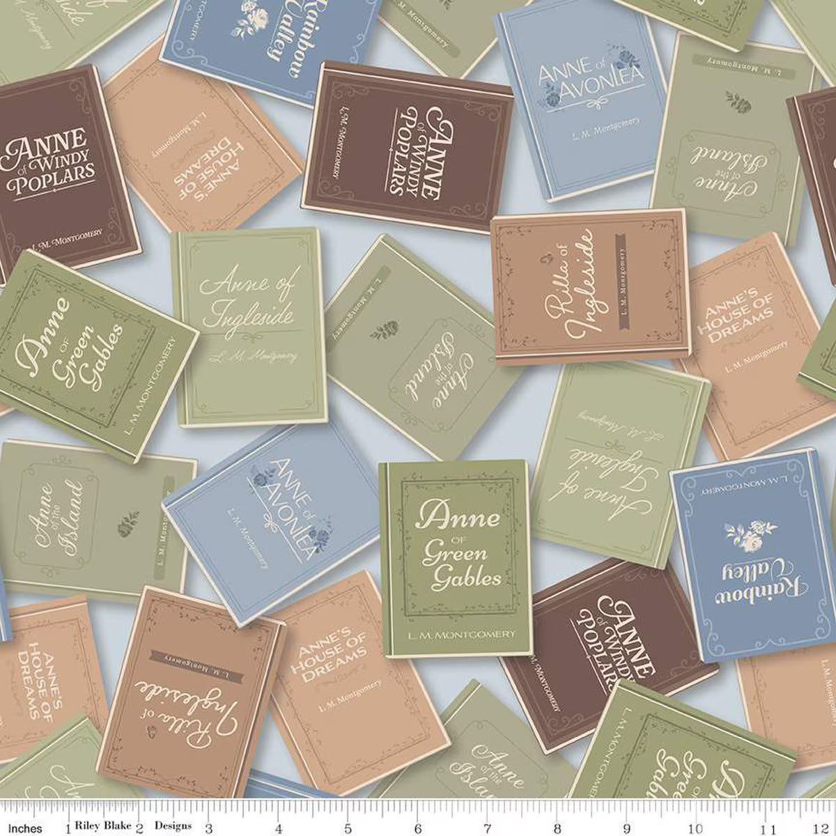 Anne of Green Gables Books C16122-SKY Riley Blake Designs Half Yard