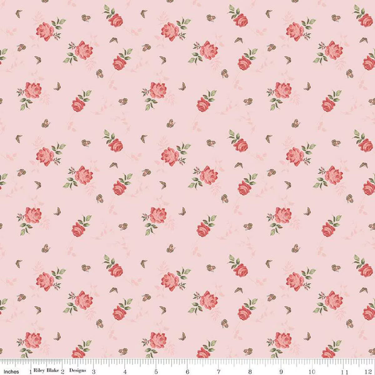 Anne of Green Gables Roses C16124-PINK Riley Blake Designs  Half Yard