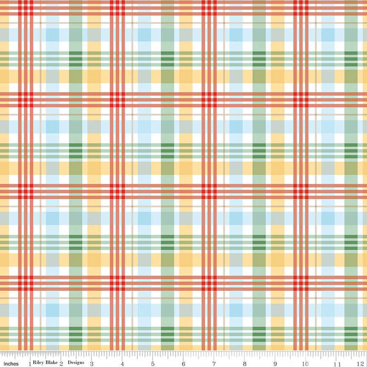 Winnie the Pooh Plaid Multi Echo Park Riley Blake C17005­-MULTI Half Yard