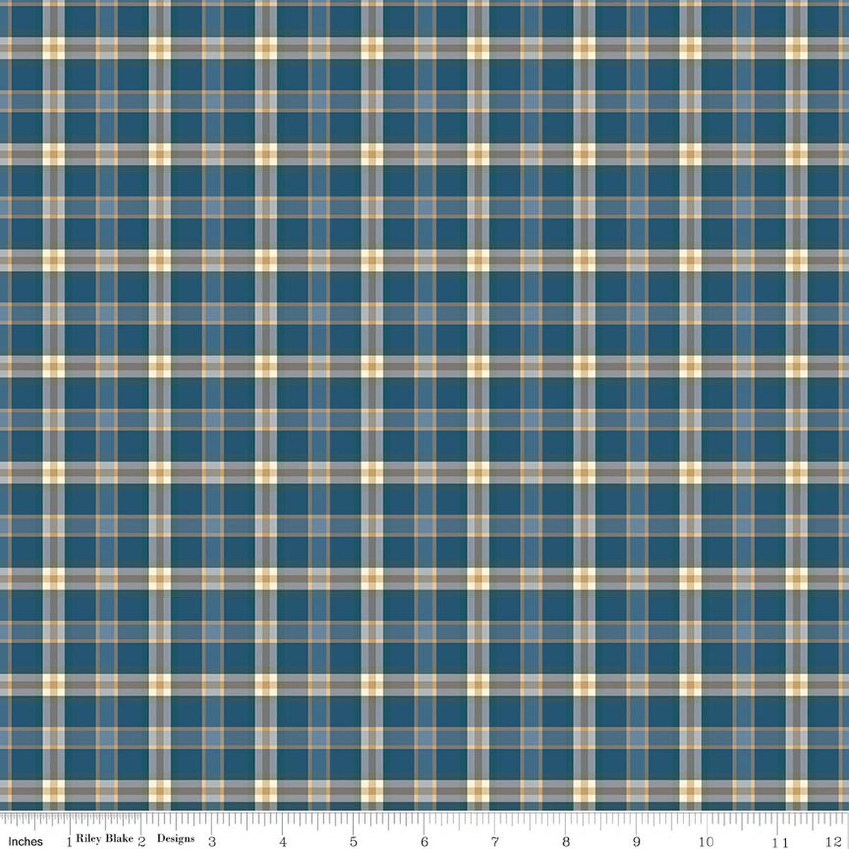 A Spoonful of Sugar Plaid Poppins Evening Jennifer Long C17087­-EVENING Riley Blake Half Yard