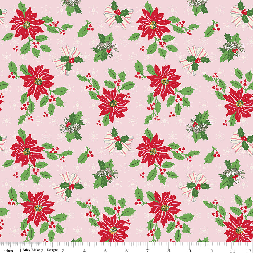 Claus & Co. Main Pink Riley Blake C17740-PINK Half Yard