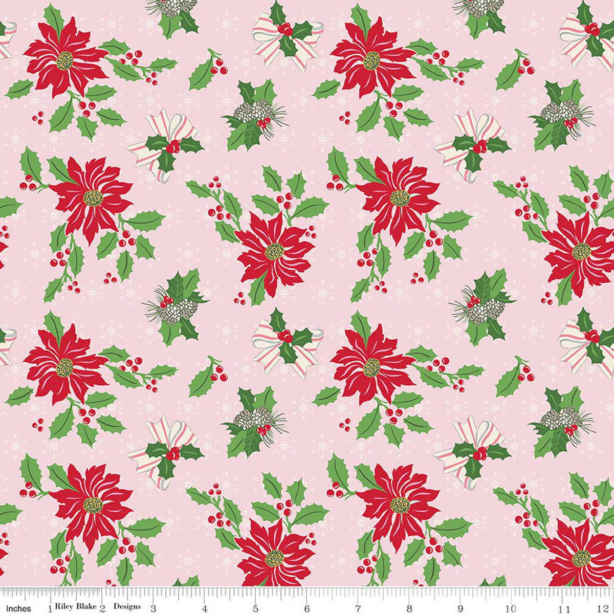 8 Fat Quarter Bundle Claus & Co Pink Melissa Mortenson Riley Blake 75M