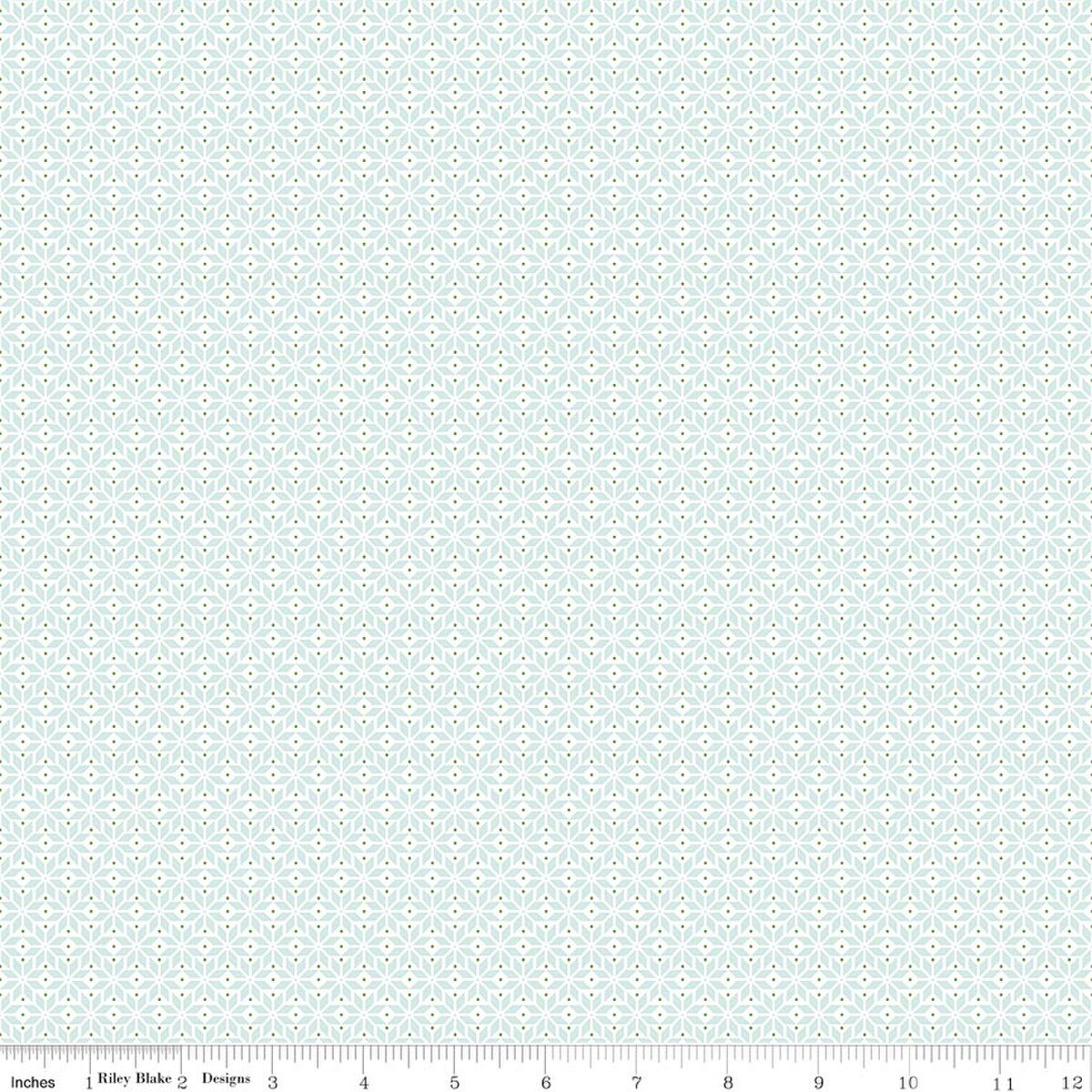 8 Fat Quarter Bundle Claus & Co WHITE Riley Blake 65M