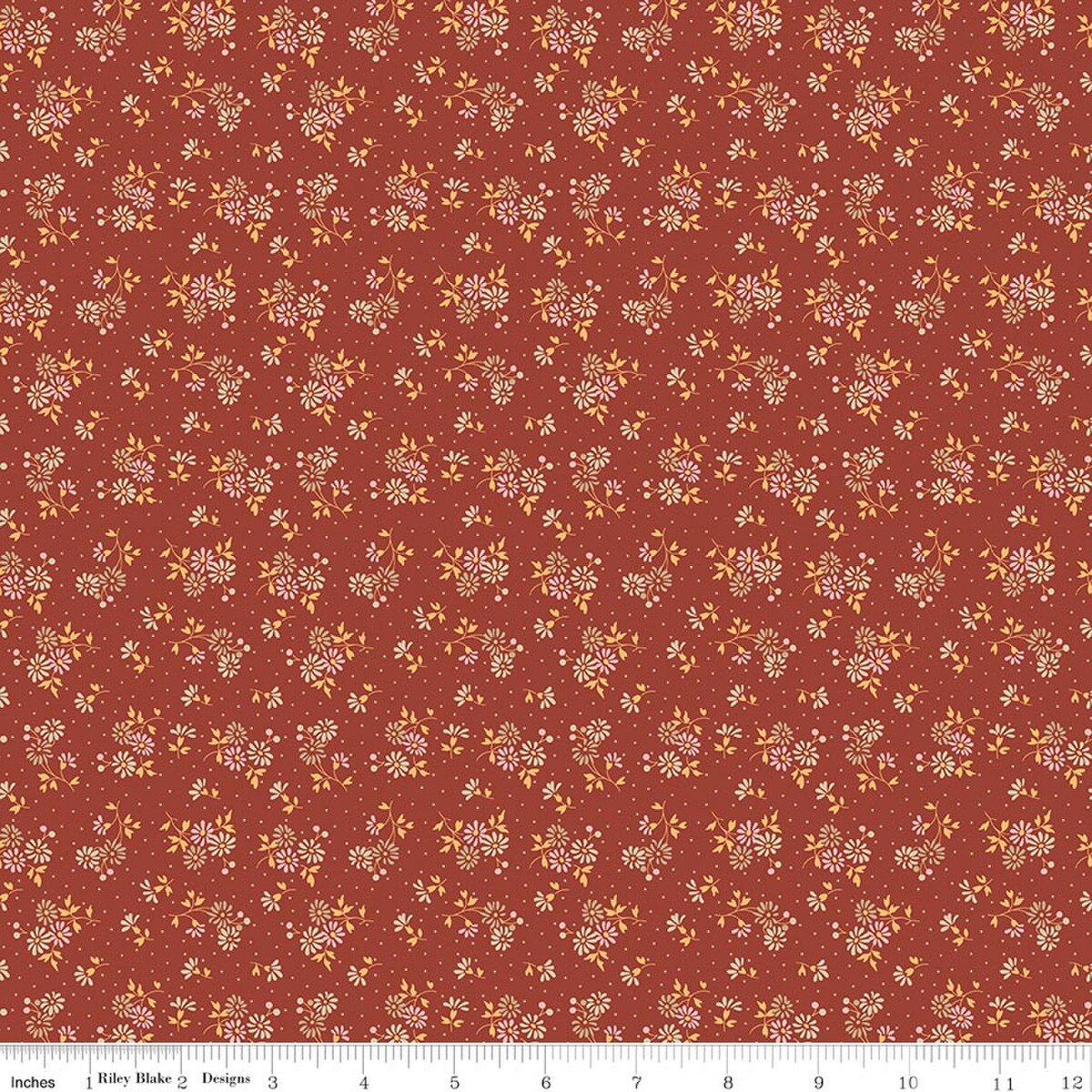 Baked With Love Blessings Terracotta C17780-TERRACOTTA Riley Blake Half Yard