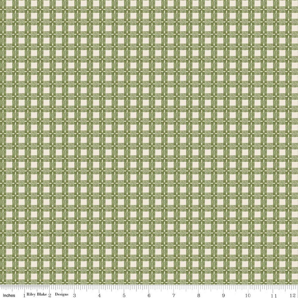 Baked with Love Tablecloth Olive C17795 Riley Blake Half Yard