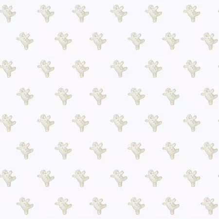 Gingerbread C17855R-WHITE Gingerbread Toss White J. Wecker Riley Blake Half Yard