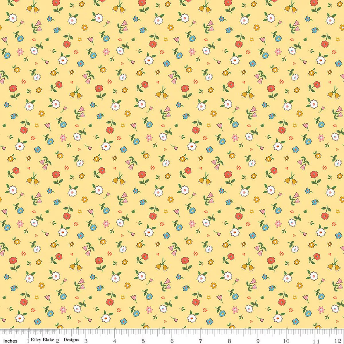 Cotton Nook C17974­-SUNSHINE Pretty Riley Blake Half Yard