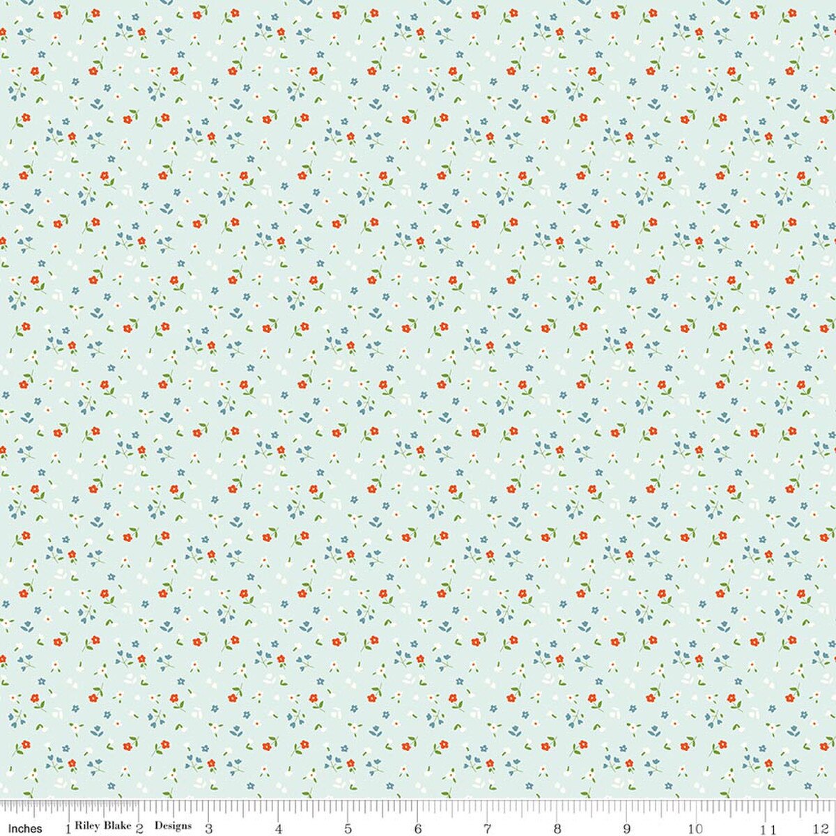 Cotton Nook C17975­-BLEACHEDDENIM Riley Blake Half Yard