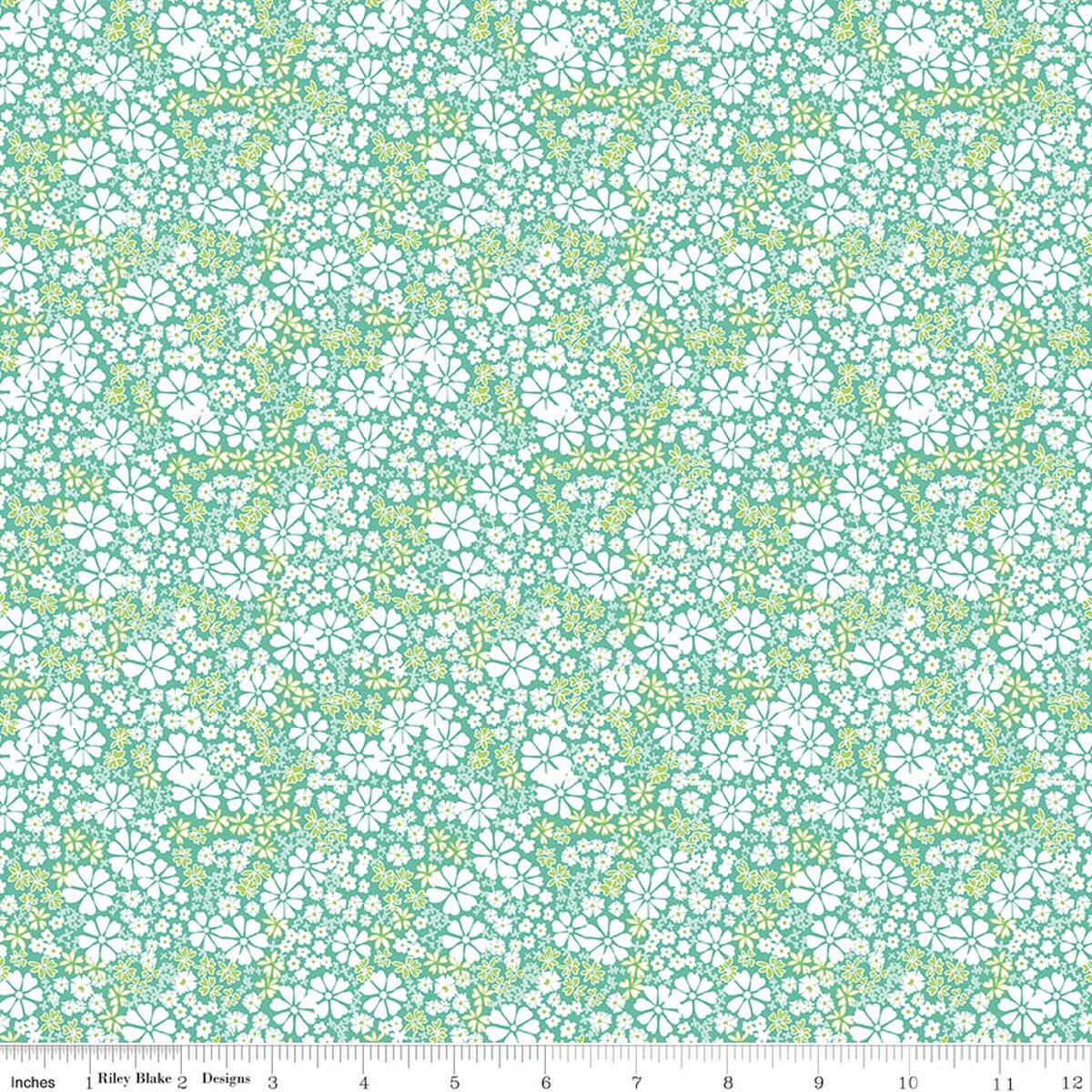 Chasing Rainbows C18013­-LEAF Everbloom Leaf Leslie Ryan Riley Blake Half Yard