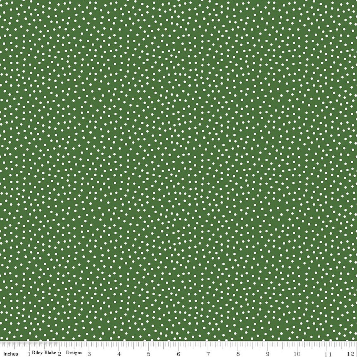 Little Ladybug C18035­-GREEN Dots Riley Blake Half Yard