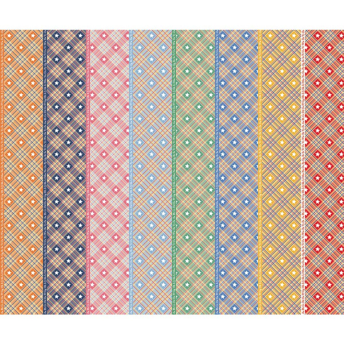 Dear Sweethearts C18103­-MULTI Star Plaid Multi Riley Blake Half Yard