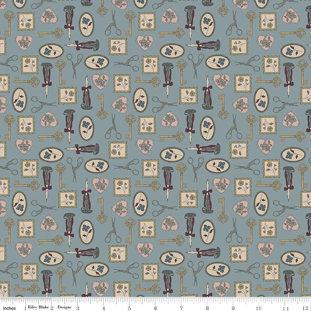 Charmed & Treasured Storm Kassidy Grace Riley Blake C18161-­STORM Half Yard