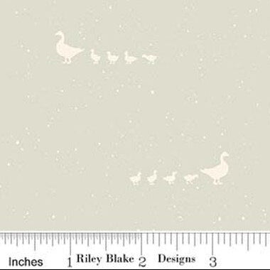 Hedgerow Haven Geese Linen C18184­-LINEN Amber Elliot Riley Blake Designs Half Yard