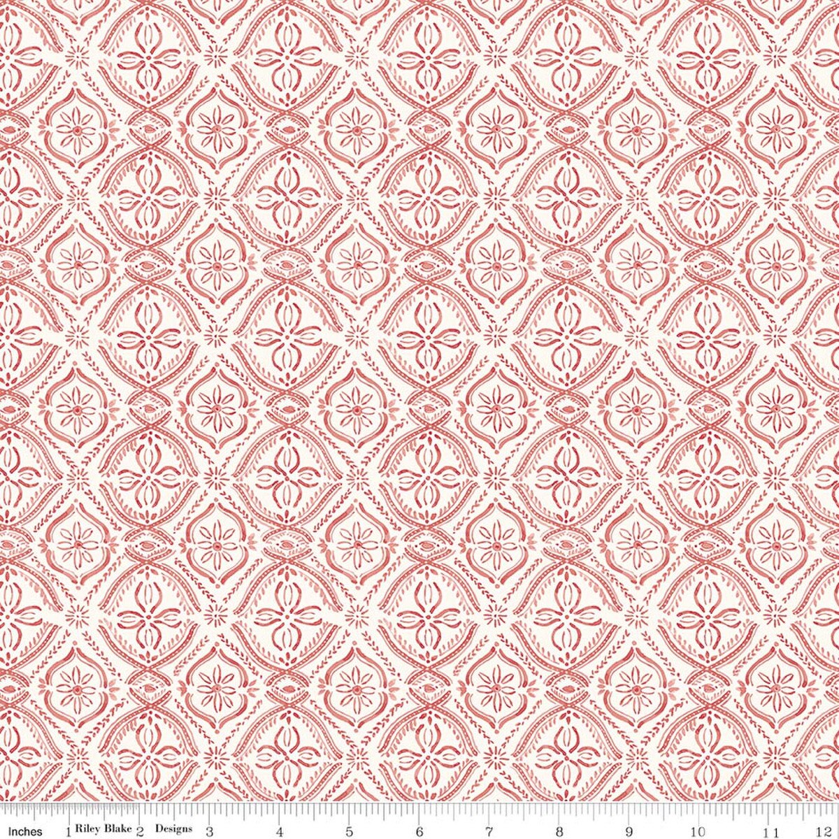 Blissful Moments Medallions Rouge C18194-ROUGE Lisa Audit Riley Blake Half Yard