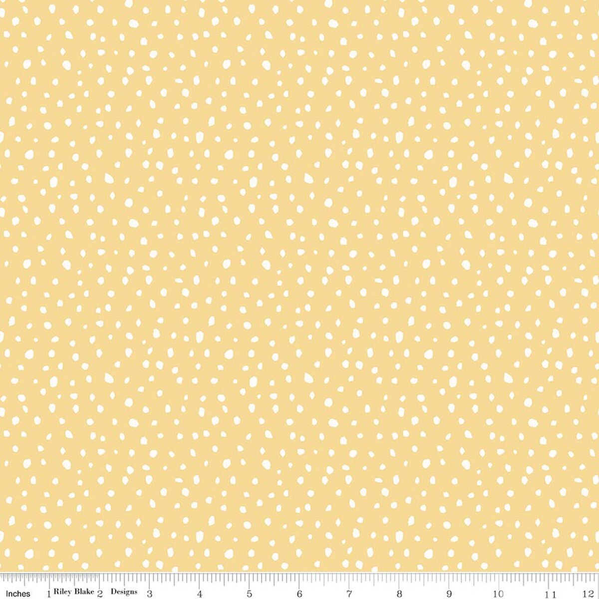 Blissful Moments Dots Yellow C18196-YELLOW Lisa Audit Riley Blake Half Yard
