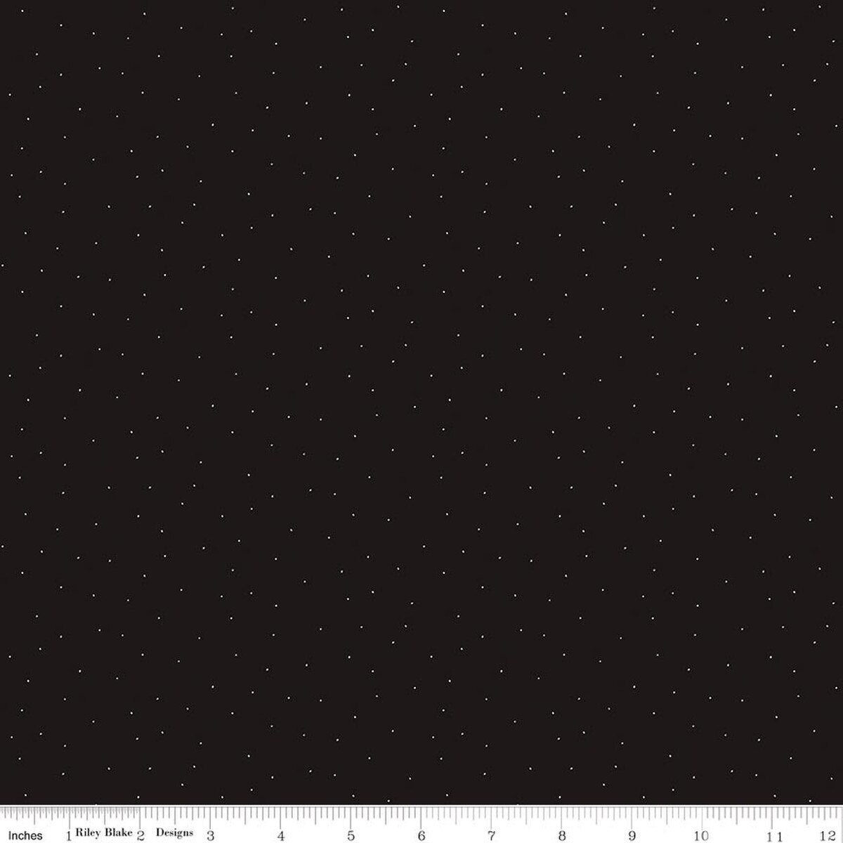 Moonlit Trellis Speckles Black C18217-BLACK My Mind's Eye Riley Blake Half Yard