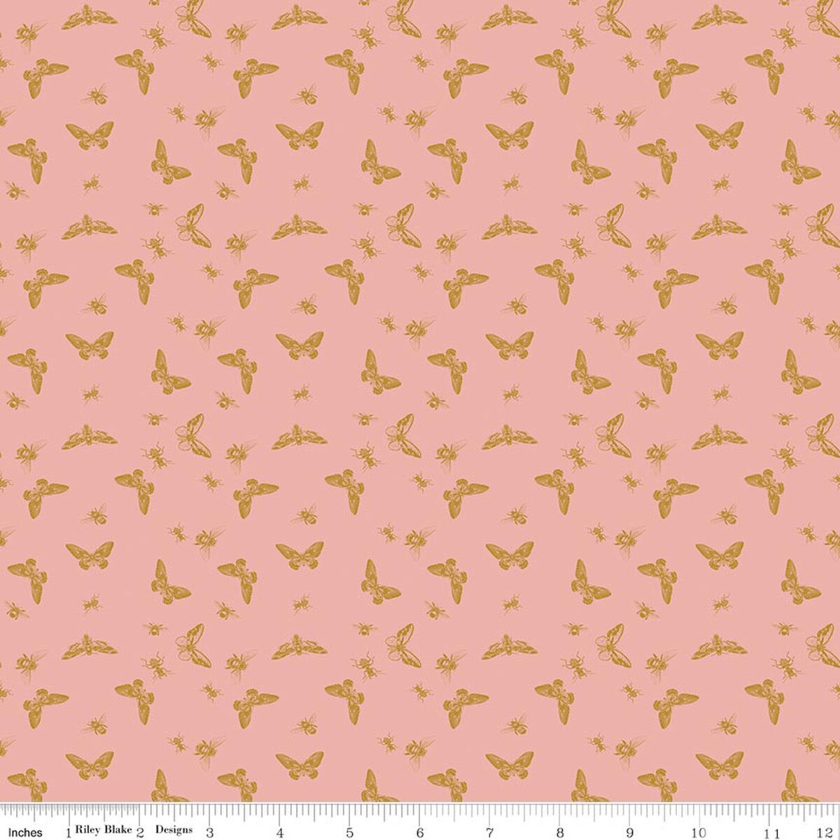 Petals & Hazel Flutter Coral Simple Simon & Company Riley Blake C18224-­CORAL Half Yard