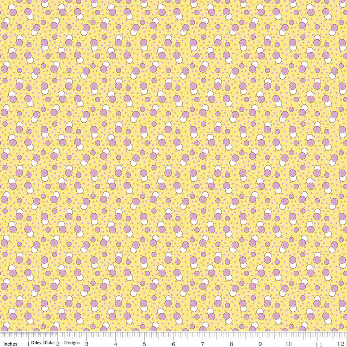 Traditional 30's C18247-YELLOW Dots Yellow Lindsay Wilkes Riley Blake Half Yard