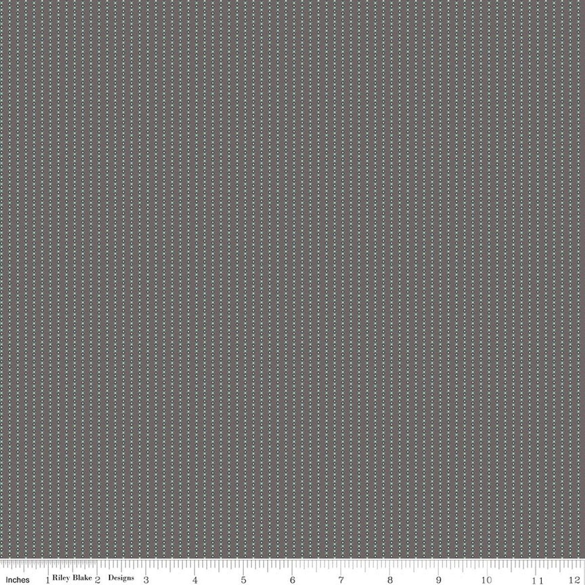 Where the Wild Flowers Are C18256-DKGRAY Stripes Dark Gray Judi Madsen Riley Blake Half Yard
