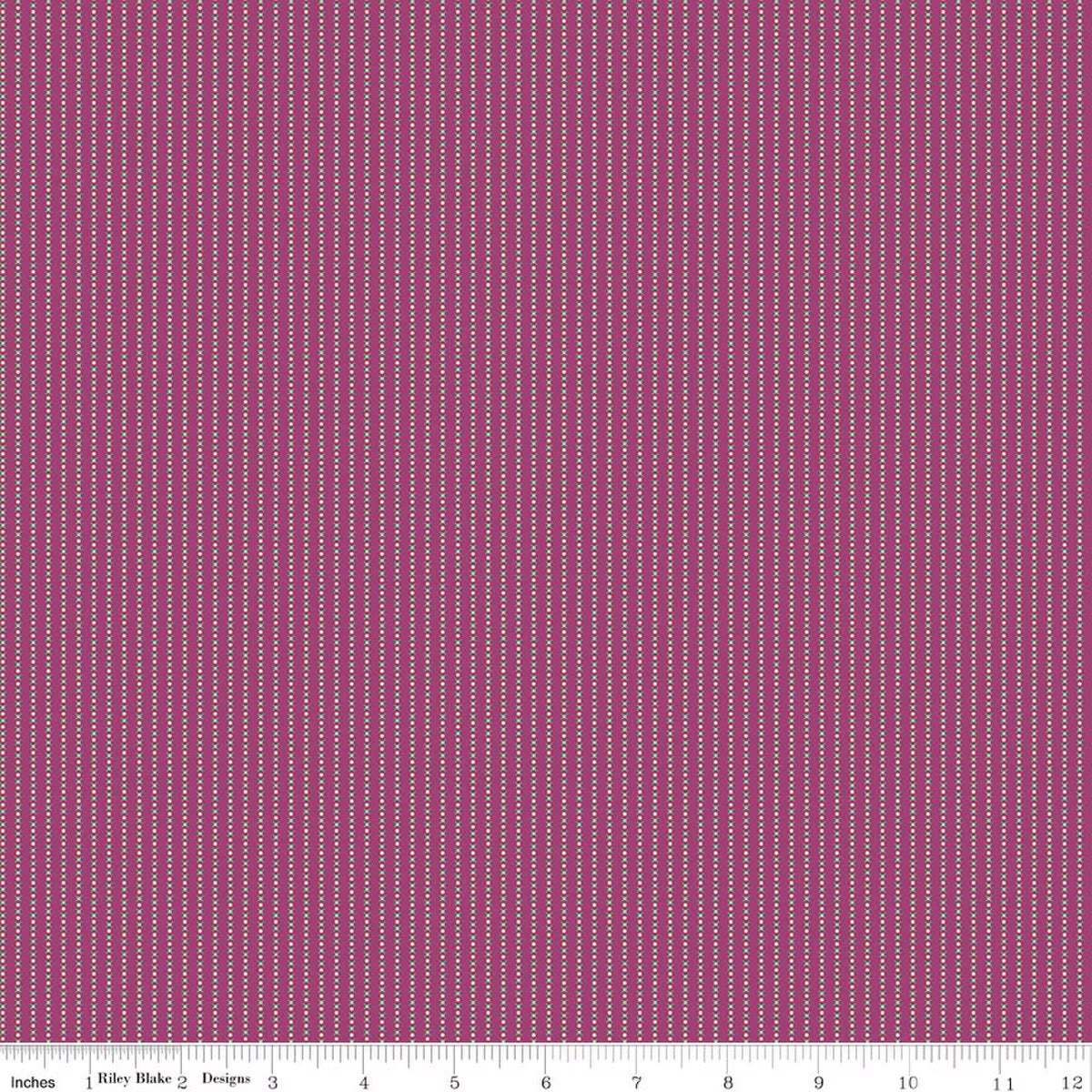Where the Wild Flowers Are C18256-FUCHSIA Stripes Fuchsia Judi Madsen Riley Blake Half Yard