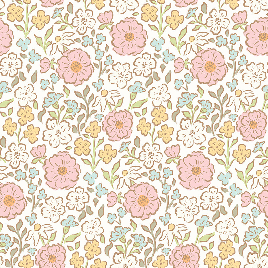 Little Posies Main Cloud C18320-CLOUD Cayla Naylor Riley Blake Half Yard