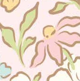 Little Posies Main Pink C18320-PINK Cayla Naylor Riley Blake Half Yard