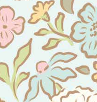Little Posies Main Powder C18320­-POWDER Cayla Naylor Riley Blake Half Yard