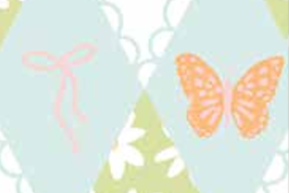 Little Posies C18321-AQUA Diamonds Aqua Riley Blake Half Yard