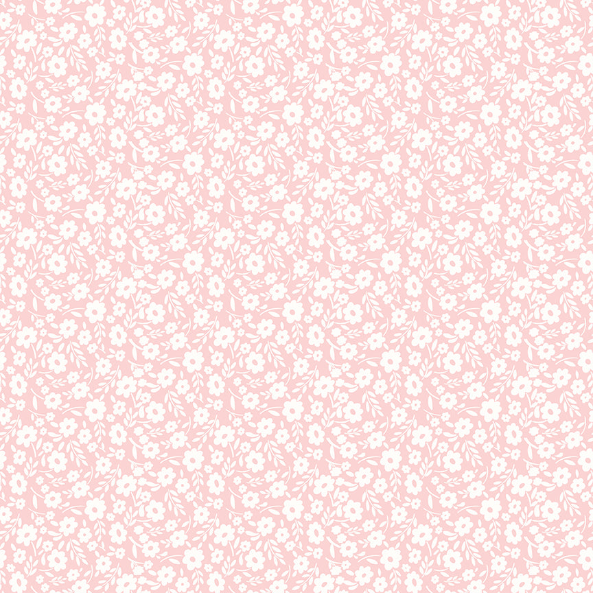 Little Posies Floral Pink C18322-PINK Cayla Naylor Riley Blake Half Yard