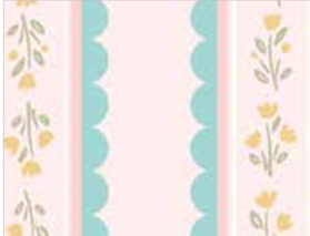 Little Posies Stripes Pink C18324-PINK Cayla Naylor Riley Blake Half Yard