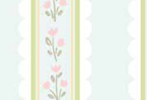 Little Posies Stripes Powder C18324-POWDER Cayla Naylor Riley Blake Half Yard
