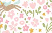 Little Posies Unicorns Pink C18325-PINK Cayla Naylor Riley Blake Half Yard