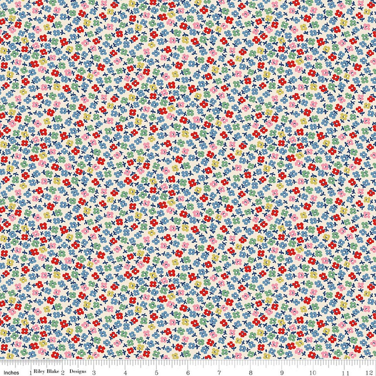 Cath Kidston Signature Collection Teeny One Cream Riley Blake C18376­-CREAM Half Yard