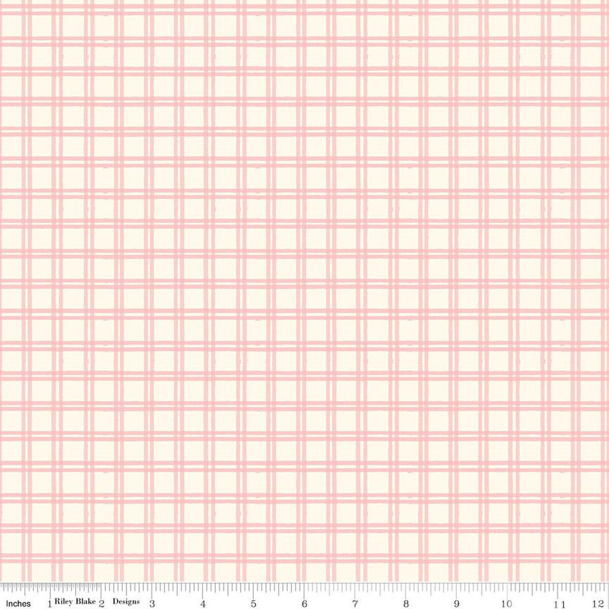 Winnie-the-Pooh Baby C18593-PINK Plaid Echo Park Riley Blake Half Yard