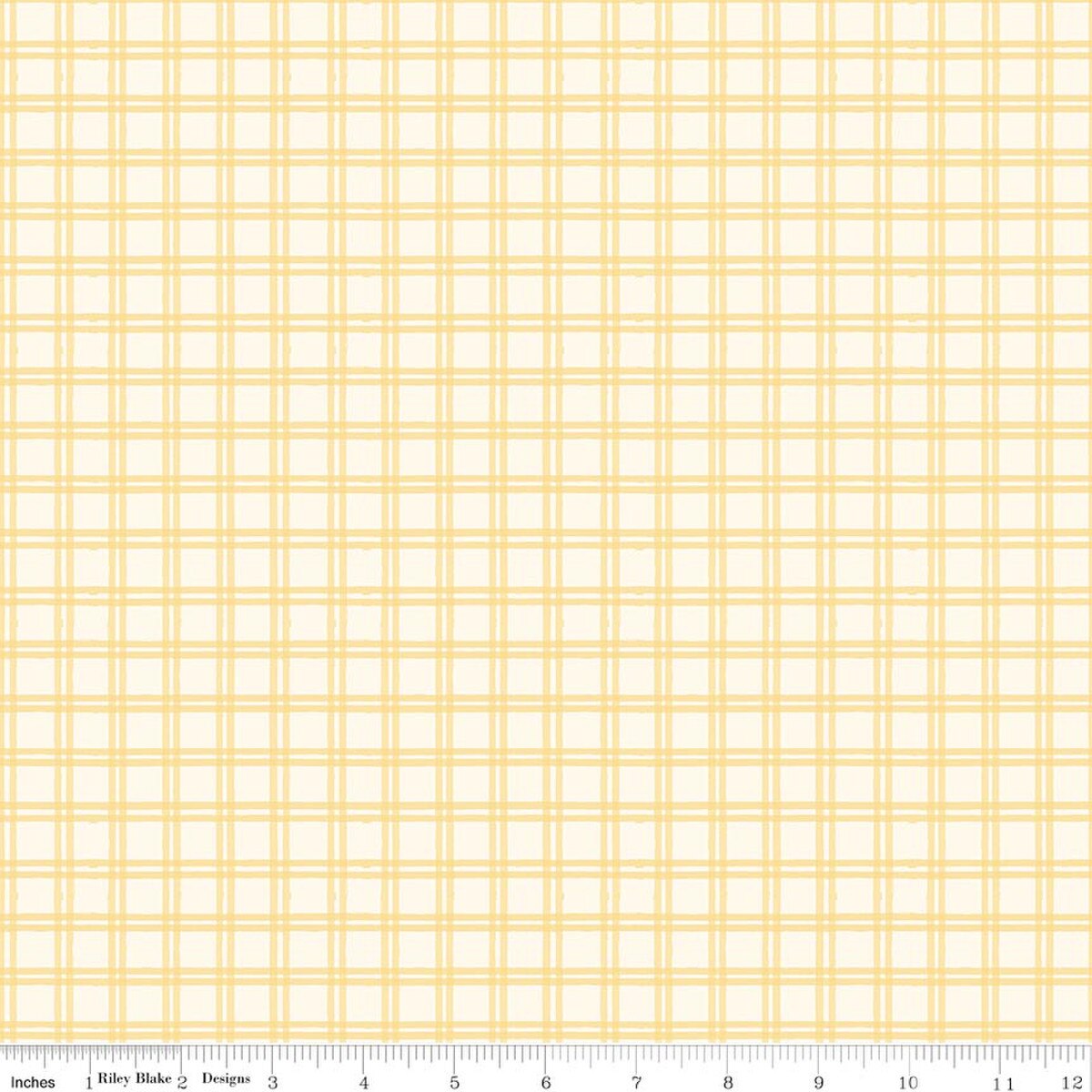 Winnie-the-Pooh Baby C18593-YELLOW Plaid Echo Park Riley Blake Half Yard