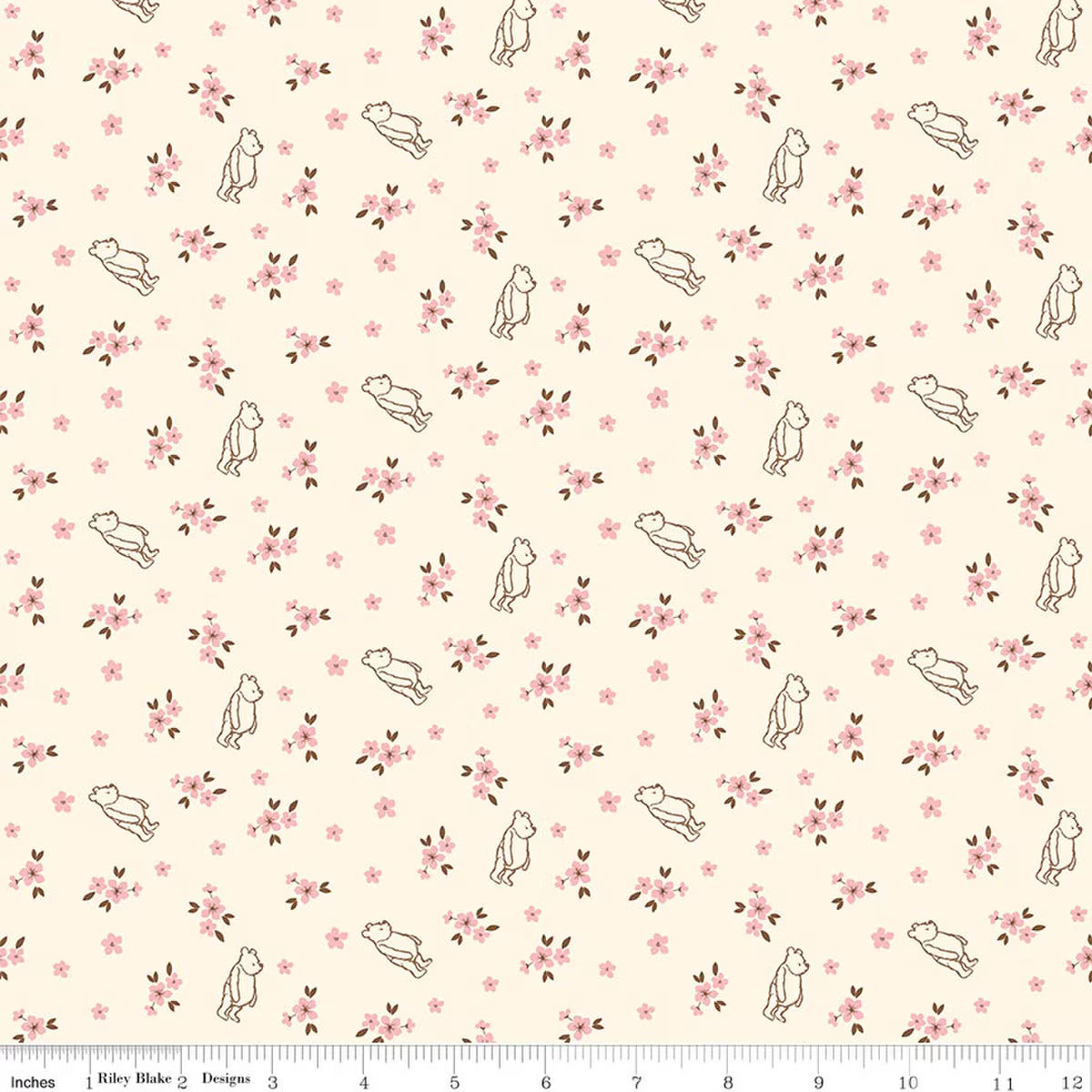 Winnie-the-Pooh Baby C18595-CREAM Ditsy Echo Park Riley Blake Half Yard