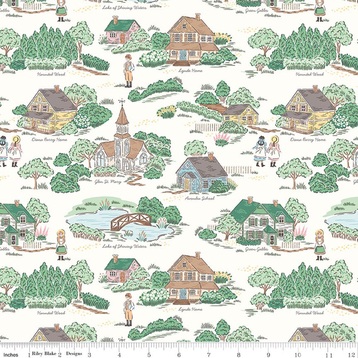 Anne with an E Main Cream Riley Blake C18670­-CREAM Half Yard
